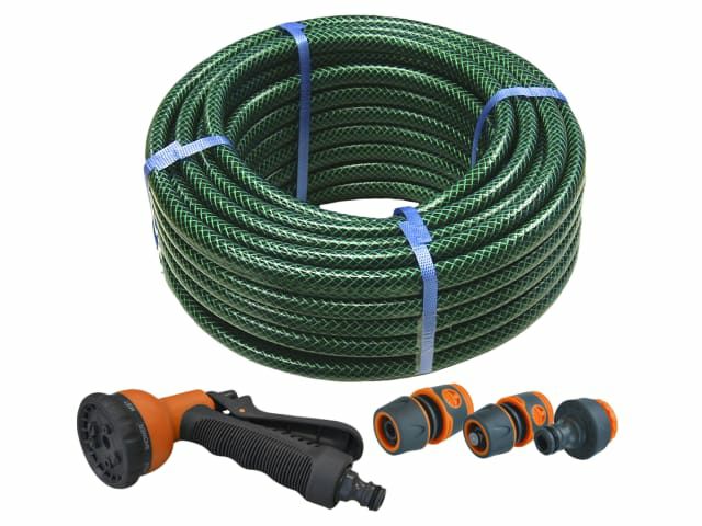 Fai PVC Reinforced Hose 15m Fittings & Spray Gun